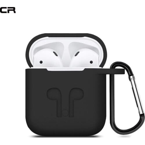 Duszake Silicone Protective Case for AirPods Charging Case Shockproof For Earpods Cover Anti-lost Strap for Apple for Earpods