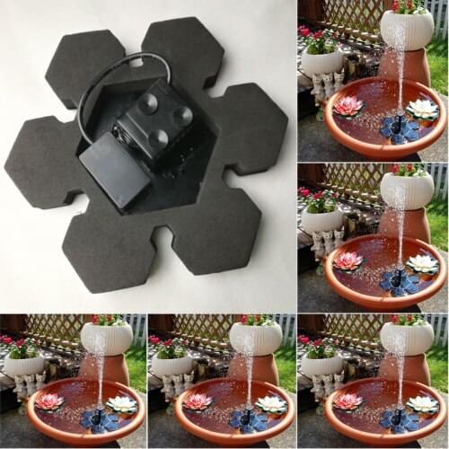 Solar fountain Water Pump Garden Pool Pond Bird Bath Fish Tank Park Indoor Landscape Home Decoration Collector Tool Parts