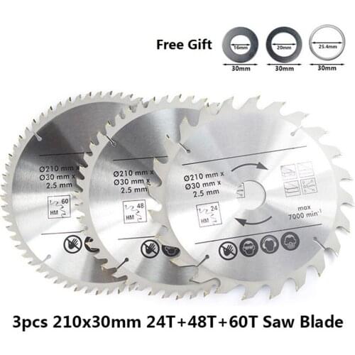 Tct saw blade 210 / 250mm carbide wood cutting blade tipped cutting blade set circular saw blade wood saw blade