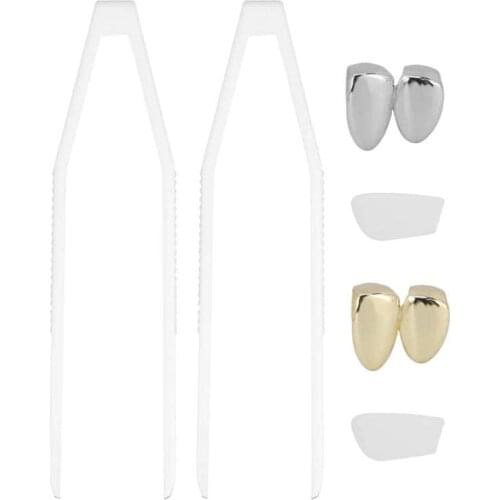 Electric Shaver Hair Trimmer Plating Teeth Brace Fashionable Metal Teeth Decoration Jewelry for Halloween Party Nose Hair