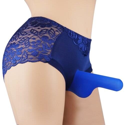 Sexy Men Underwear Breathable Lace Mens Briefs Transparent Large Size Closed Penis Sleeve Gay Underwear Jockstrap