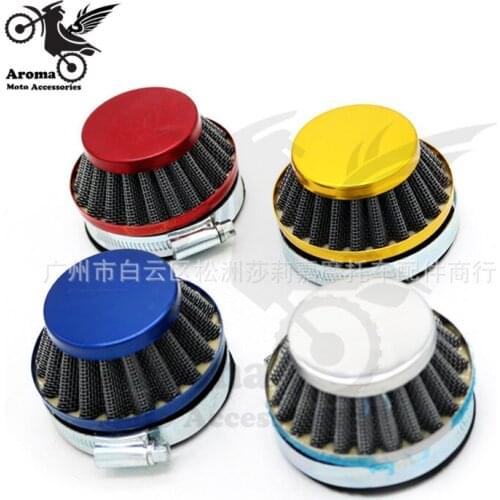 48mm 45mm 42mm 38mm 35mm Black Blue Universal Motorcycle Air Filter Cleaner Motocross Mushroom Head for Suzuki Kawasaki Yamaha