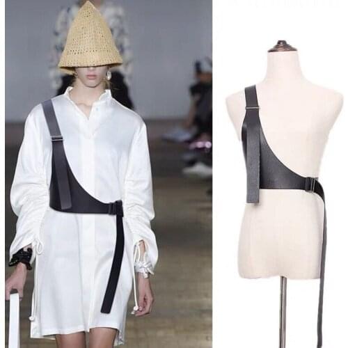 Usexy Goth Women Bra Chest Leather Harness Fashion Lingerie Garter Belt Gothic Body Bondage Punk Harajuku Suspenders портупея