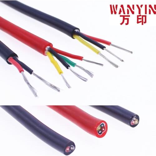 High quality soft silicone cable 2 cores 3 cores 4 cores 5 cores 6 cores 8 cores heat resistance 180° cold resistance -60