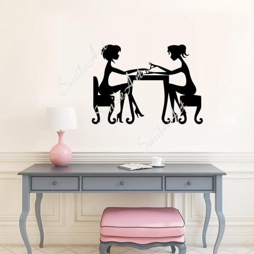 Funny Manicure Sticker Waterproof Vinyl Wallpaper Home Decor For Kids Rooms Home Decor Wall Art MURAL Drop Shipping