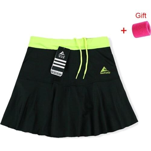 Women Sports Skirt Spring Summer New Thin Privacy Protection Quick Dry Sweat Running Fitness Stretch Skort with Safety Shorts