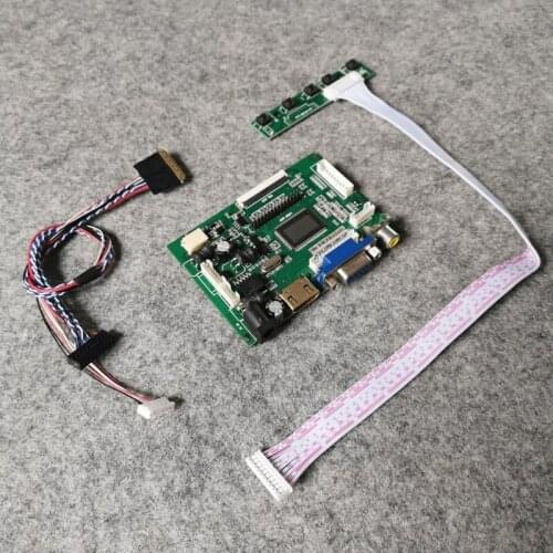LCD display controller drive board laptop 1366*768 For CLAA133WA01A/CLAA140WB11A screen LED 60Hz VGA+AV DIY kit 40-Pin LVDS