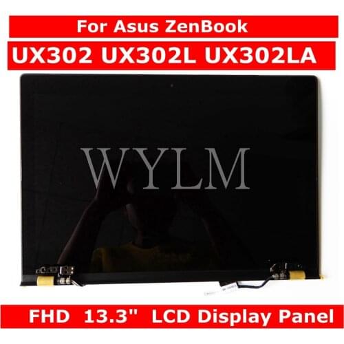For Asus Zenbook UX302 UX302L UX302LA Laptop LCD Display Panel +Touch Screen Digitizer Glass Sensor Assembly Upper Half Part