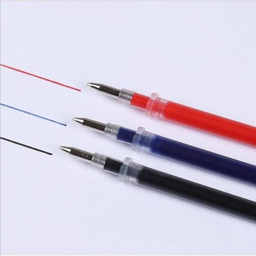 10pcs Type 1 Gel Pen Refill Office Signature Rods For Handles 0.5mm Red Blue Black Ink Refill Writing Pens Refills