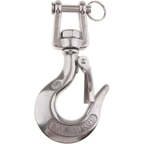 304 Stainless Steel Swivel Eye Clevis Lifting Chain Snap Hook 5/16 Inch