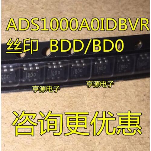 ADS1000A0IDBVR ADS1000 Printing BD0 BDD 16-bit analog-to-digital converter SOT23-6