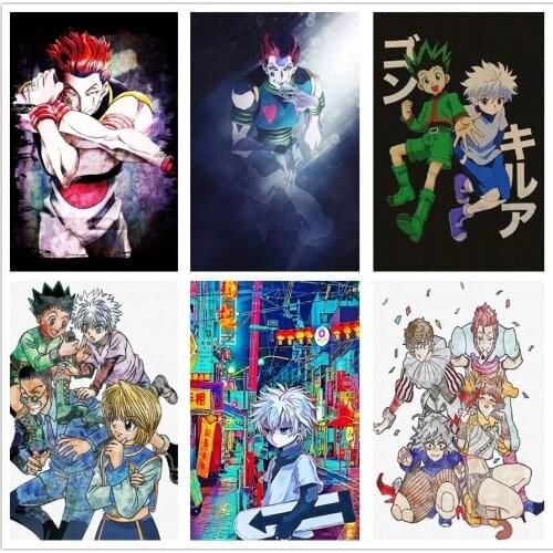 Diamond Painting Anime Hunter X Hunter Wall Art Cross Stitch Picture Embroidery Handmade Full Round Drill Home Decoration Gifts