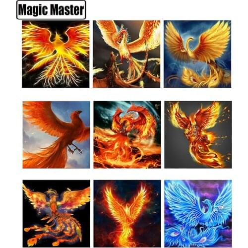 Diamond Painting Phoenix Full Square Diamond Embroidery Animals 5D Diy Picture Rhinestone Decor Home