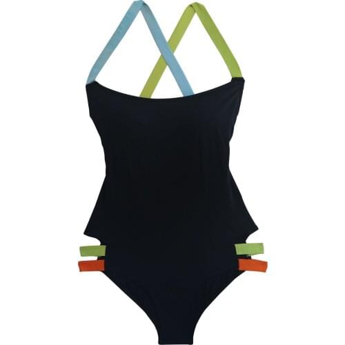 One Piece Suits Swimsuit Vintage Black Bandage Women Brazilian Secret Design Maillot De Bain 1 Piece Sexy Swimwear New