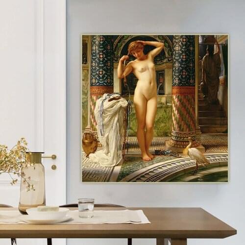 Citon Edward John Poynter《Diadumene》Canvas Art Oil Painting Artwork Poster Picture Wall Decor Home Living room Decoration