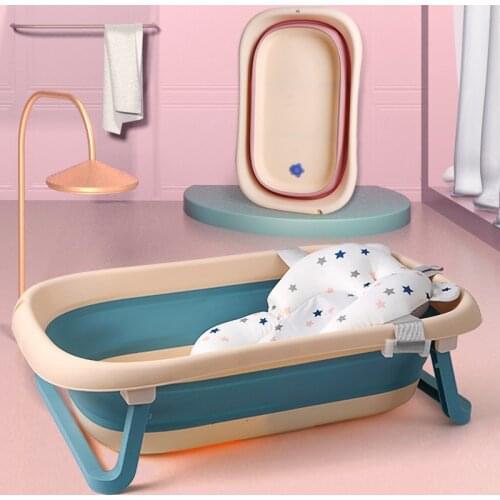 Baby Bathtub Folding Bathtub Childrens Bath Tub Large Thickening Baby Bathing Basin Children Bathing Bucket Easy carry