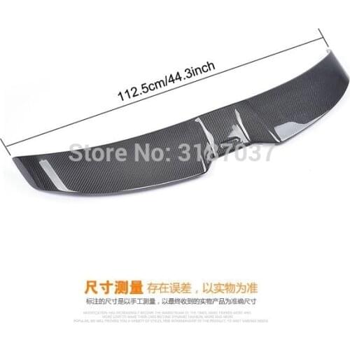 For Merced-Benz Smart Fortwo Fourfour 453 Spoiler 2016 +Carbon Fiber Rear Roof Spoiler Wing Trunk Lip Boot Cover Car Styling