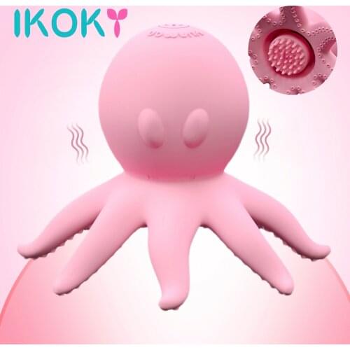 IKOKY Rotating Nipple Stimulator Vibrator Nipples Massager Sex Toys for Women Clit Vibrator 10 Speed Female Masturbation