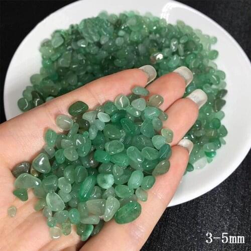 Natural crystal green aventurine quartz detritus treatment gemstone healing decorative home gifts