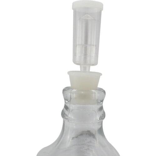 One-Way Air Lock Brewing Barrel Exhaust Valve Fermentation Wine Beer Making Water Sealed Check Valve Three-Piece Airlock