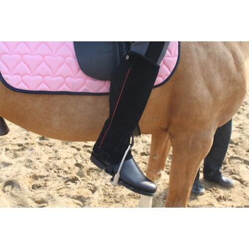 Profession Half Chaps Horse Riding Chaps Suede Leather Equestrian Chaps Body Protector Equipment Genuine Suede Leather Chaps