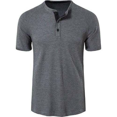 Summer Mens Polo Shirt Men Solid Color Short Sleeve Shirt Clothing Fashion Stand Collar Handsome Mens Tops T-shirt Pullover