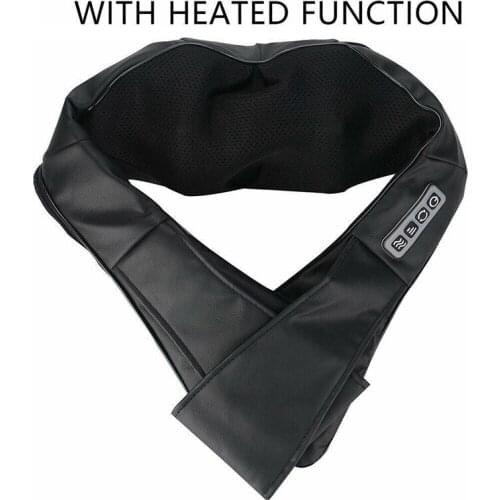 Shiatsu Electric Lumbar Neck Back Massager Shawl Kneading Heat Car/Home Shoulder Body Massage Relieve Muscle Pain