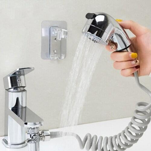 Faucet External Shower Portable Tub Sink Faucet Attachment Washing Sprinkler Head Kit Pet Shower Spray Hose Bath Head Tap Set