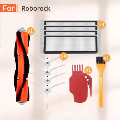 Robot vacuum cleaner main brush washable filter accessories suitable for xiaomi 1/2 roborock s50 s51 s6 S55 vacuum cleaner parts