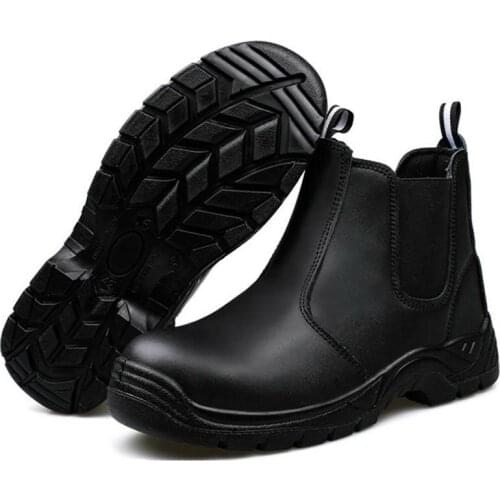 Safety Shoes Cap Steel Toe Safety Shoe Boots For Man Work Shoes Men Casual Waterproof Khaki Footwear Winter Non-slip DXZ090