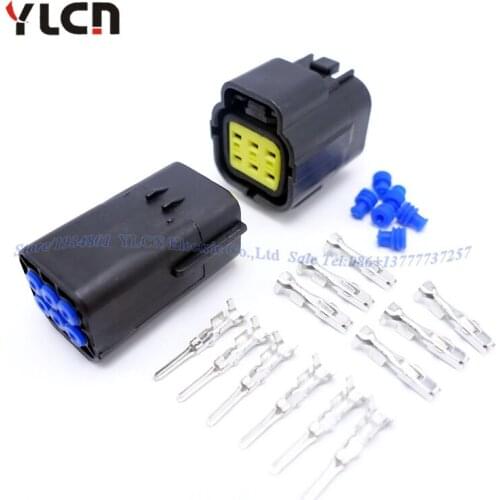 1 Set Kit 6 Pin Way Denso Sealed Wire Connector Plug For Car Automotive