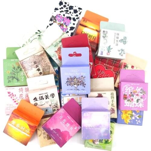 46Pcs/box Cute Girl Stickers Aesthetic Album Diary Scrapbooking Material DIY Journaling Stationery Supplies Decorative Paper