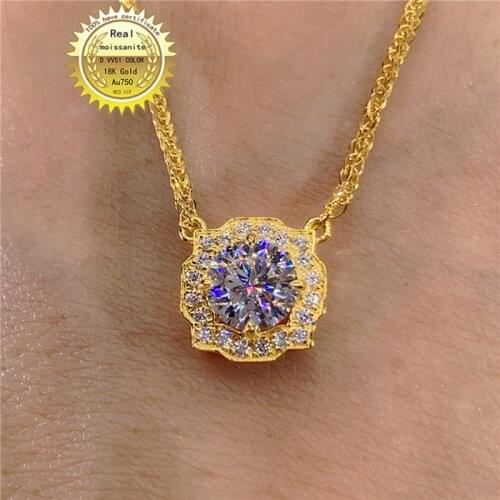 100% 18k gold (Au750) and 1ct DVVS color moissanite we have certificaet