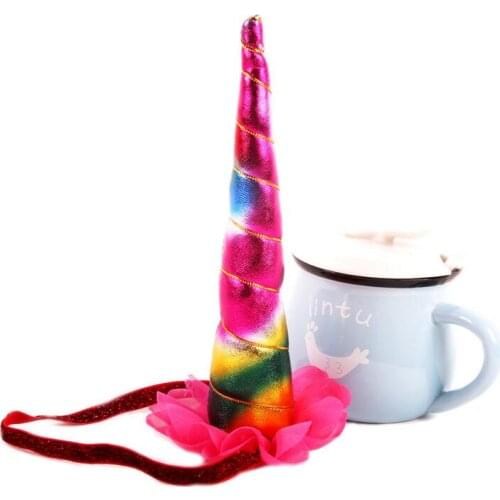 100pcs DHL Free shipping Unicorn Horn Elastic Headband Mix styles