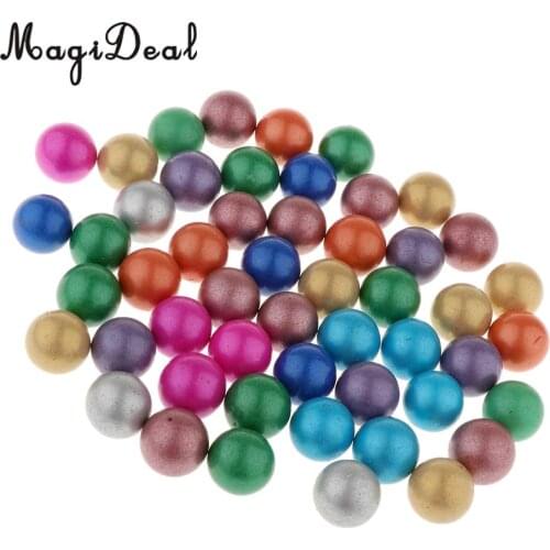 90 Pieces of 16mm Colored Glass Marbles, Kids Traditional Ball Game Toy Vase & Fish Tank Decoration #B