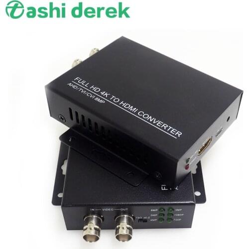 Video Converter Adapter TVI/CVI/AHD to HDMI, Full HD 720P/1080P 3/4/5/8MP 4K BNC to HDMI Video Converter for Monitor HD CCTV DVR