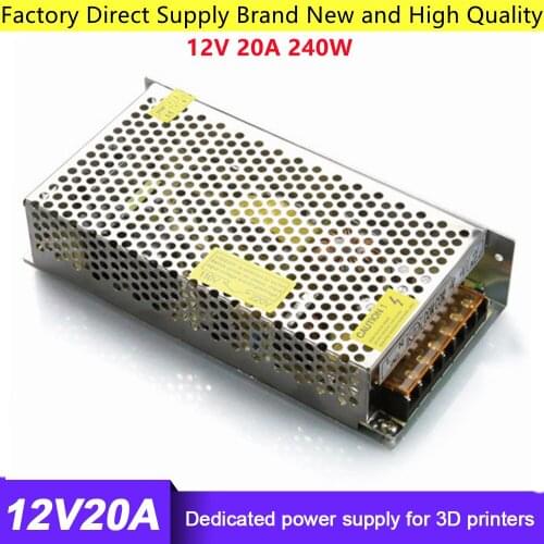 3D Printer Accessories For Stepper Motor Constant Voltage DC 3D Printer Parts Dedicated Power Supply LED Full 24V 240W Switching