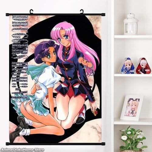 Anime Shoujo Kakumei Utena Tenjo Utena Himemiya Anthy Kiryu toga Manga Cosplay Wall Scroll Mural Poster Fashion Otaku Home Decor