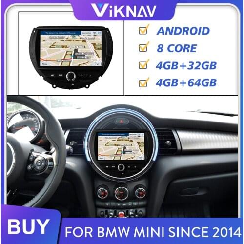 Android car radio stereo head unit for BMW mini 2014 2015 2016-2020 autoradio audio multimedia player GPS navigation screen