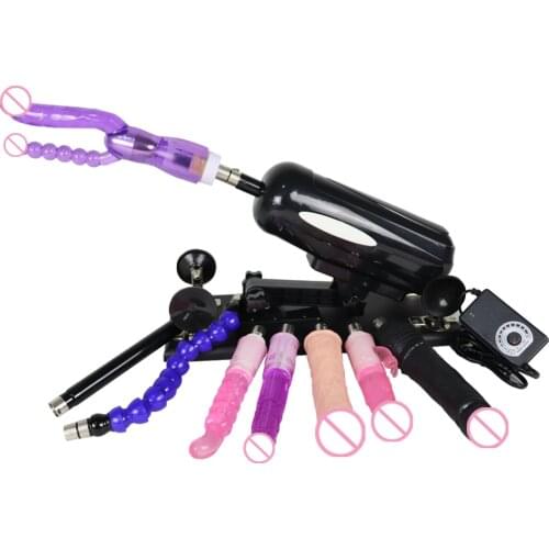 FREDORCH Automatic Sex Machine Gun with Black Big Dildo, Sex Machine for Women,Sexual Machine Automatique with 8 Sex Toys
