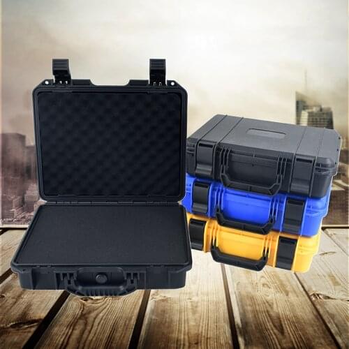 Protective Safety Toolbox Equipment Instrument Suitcase Impact Resistant Plastic Tool Case Shockproof Outdoor Container w Sponge