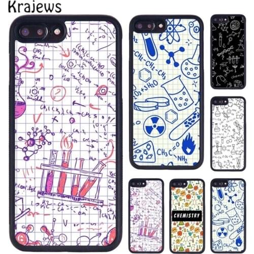 Krajews Science Chemistry Formulas Skin Phone Case For iPhone 5 6S 7 8 plus 11 12 Pro X XR XS Max Samsung Galaxy S6 S7 S8 S9 S10