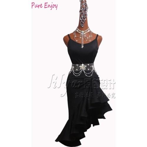 Black sexy Latin dance dress for sale dance clothing salsa dress dance clothes jazz dance costumes women dance wear