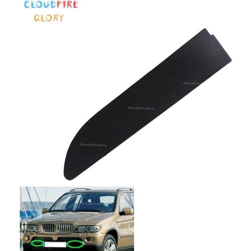 CloudFireGlory 51118250414 Front Bumper Grill Grille Tow Eye Hook Cap Cover Right Black For BMW X5 E53 4-Door 2000 2001 2002