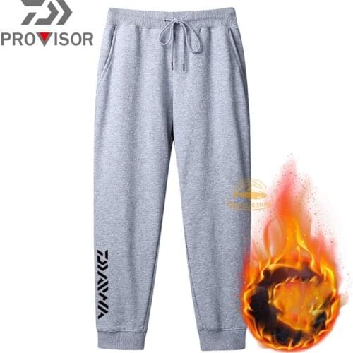 Daiwa Fishing Pants Winter Outdoor Sports Plus Velvet Fishing Pants Mens Thickened Cold Casual Pants DAIWA Warm Fishing Pants