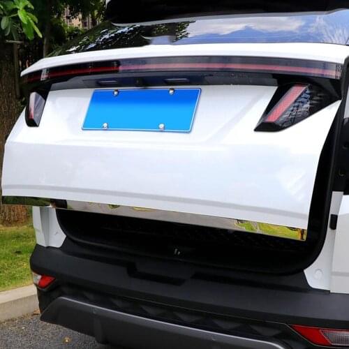 For Hyundai Tucson NX4 2021 2022 Stainless Steel Rear Trunk Lid Tailgate Door Handle Cover Trim Molding Car Styling Accessories