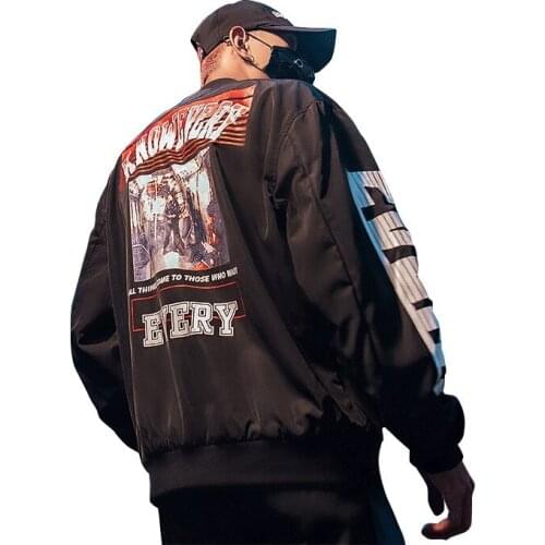 Bormandick mens jackets Hip Hop style jacket juku pilot street printing Jackets Men Women coat brand outerwear KXP18-CJ08 65
