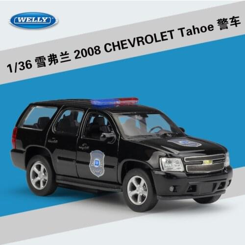 WELLY 1:36 High Simulation Metal CHEVROLET Tahoe Model Classical Toy Car Alloy Pull Back Diecast Collection For Boys Toy Gifts