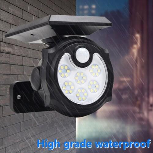 Powerful Solar Light Outdoor Motion Sensor Waterproof Garden LED Solar Light Spotlight Suitable For Garden Path Wall Light