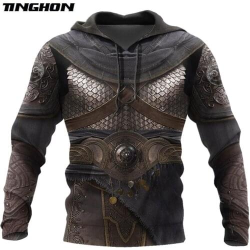 Knights Armor 3D All Over Printed Hoodie For Men/Women Harajuku Fashion hooded Sweatshirt Cosplay Casual Jacket Pullover WS104